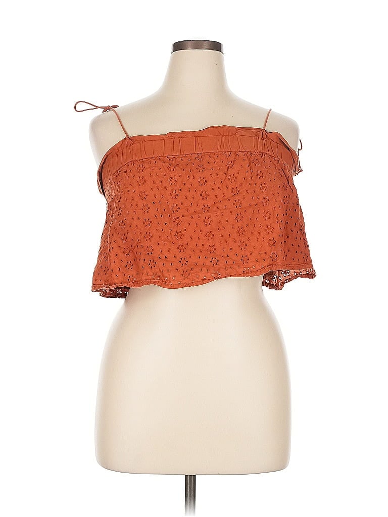 Pre-owned Cotton On Sleeveless Blouse In Orange
