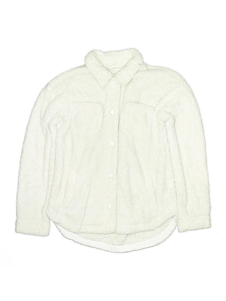 Pre-owned Treasure & Bond Kids' Fleece Jacket In White