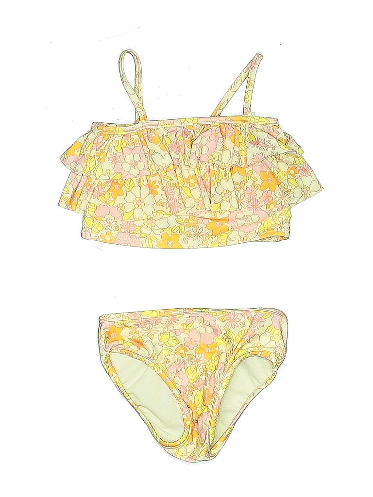 Pre-owned Baby Gap Kids' Two Piece Swimsuit In Yellow