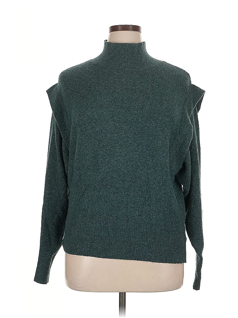 Pre-owned Prolōgue Turtleneck Sweater In Green