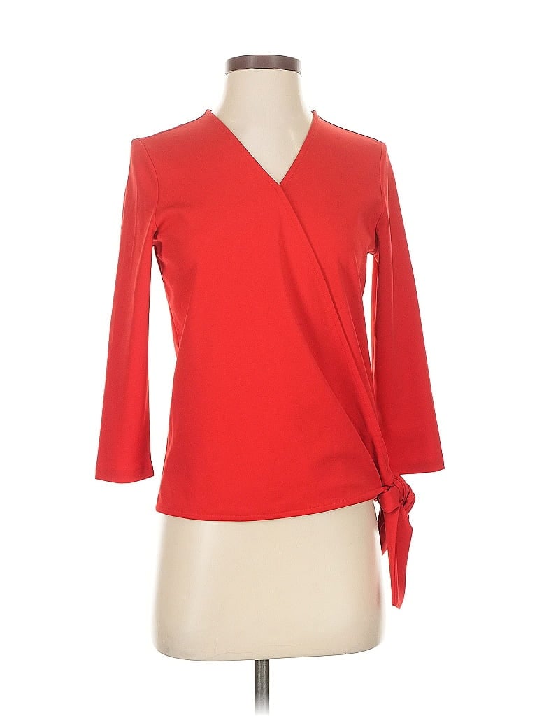ANN TAYLOR Pre-owned 3/4 Sleeve Blouse In Red