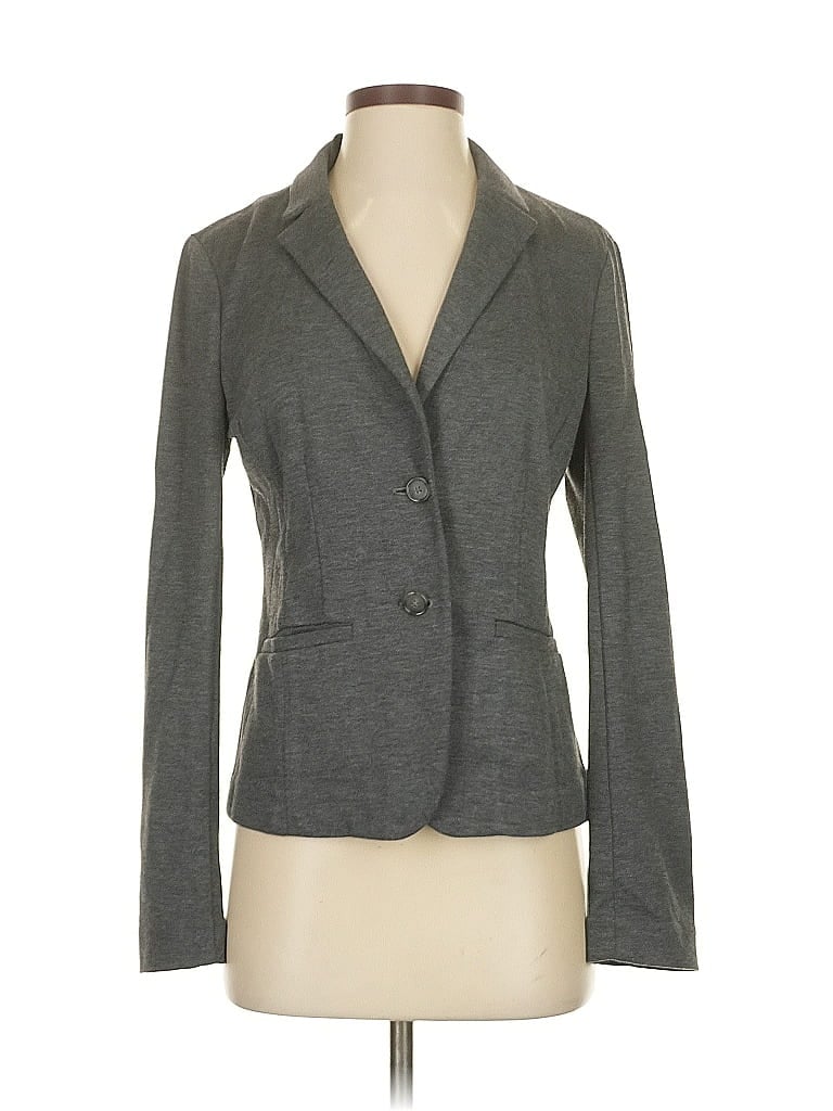 Pre-owned Ann Taylor Loft Blazer Jacket In Gray