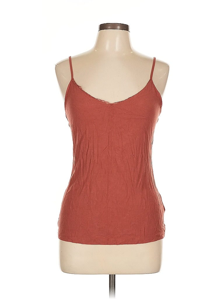 Pre-owned A New Day Tank Top Brown Sweetheart Neckline Tops
