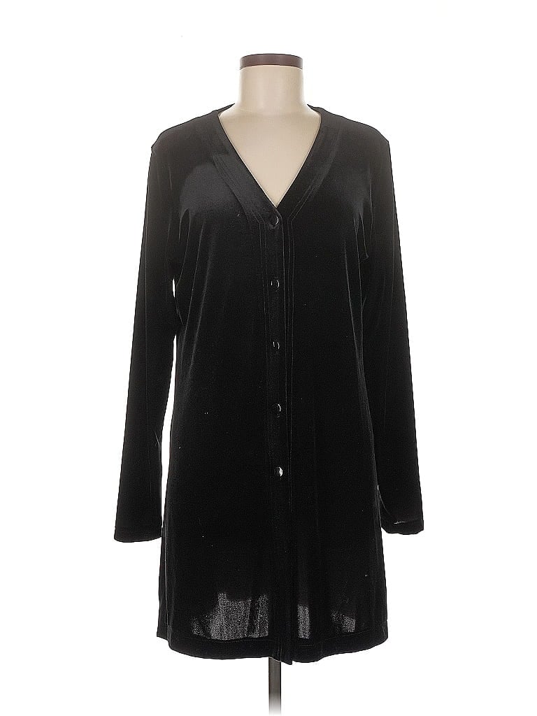 Pre-owned Harve Benard By Benard Holtzman Cardigan Sweater In Black