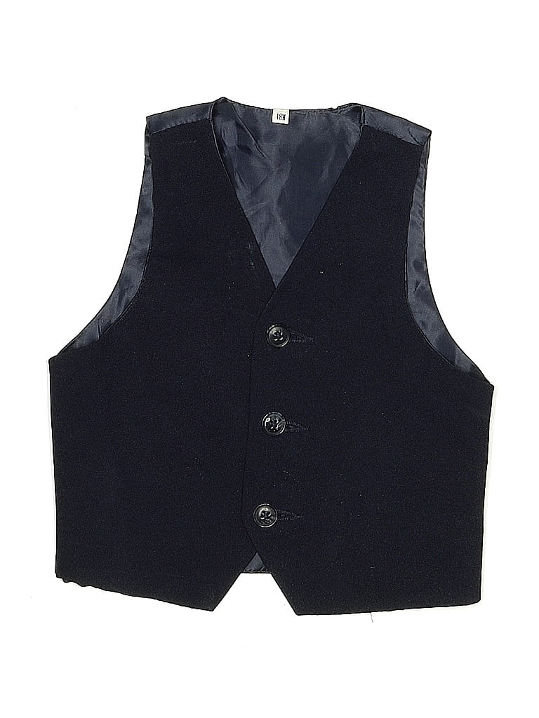 Pre-owned Unbranded Kids' Tuxedo Vest In Blue