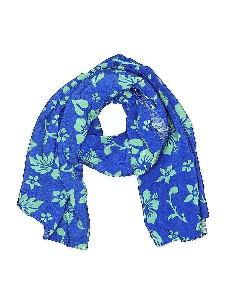 Pre-owned Assorted Brands Scarf In Blue