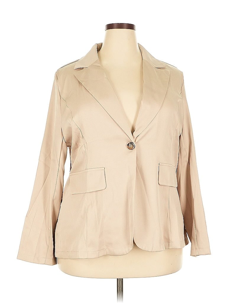 Pre-owned Unbranded Blazer Jacket In Brown