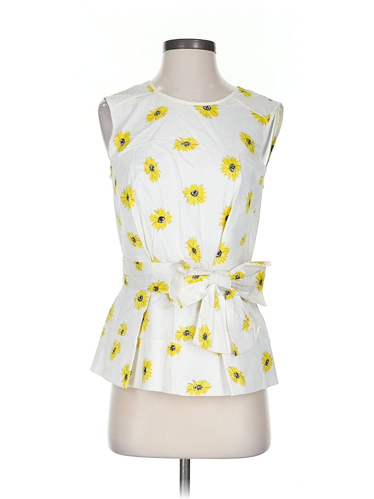 Pre-owned Kate Spade New York Sleeveless Blouse In Yellow