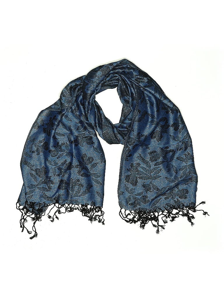 Pre-owned Assorted Brands Scarf In Blue