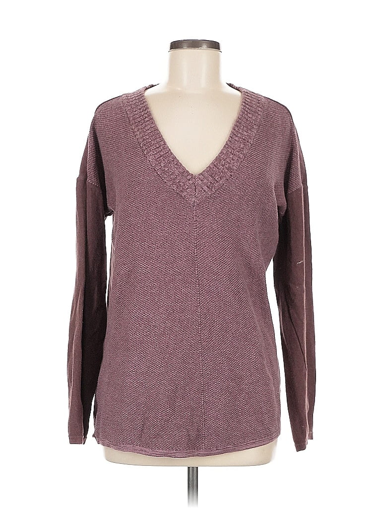Pre-owned Prana Pullover Sweater In Burgundy