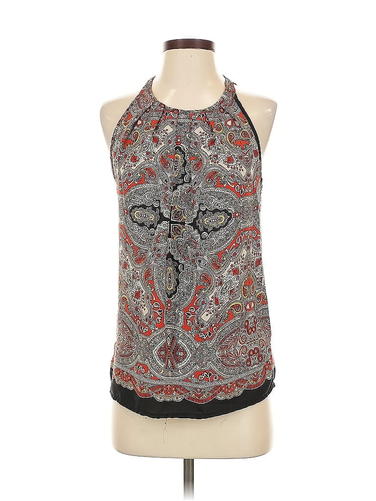 Pre-owned Cynthia Rowley Tjx Sleeveless Blouse In Gray