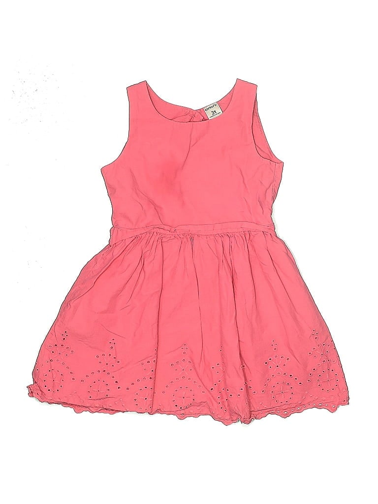 Pre-owned Carter's Kids' Dress In Pink