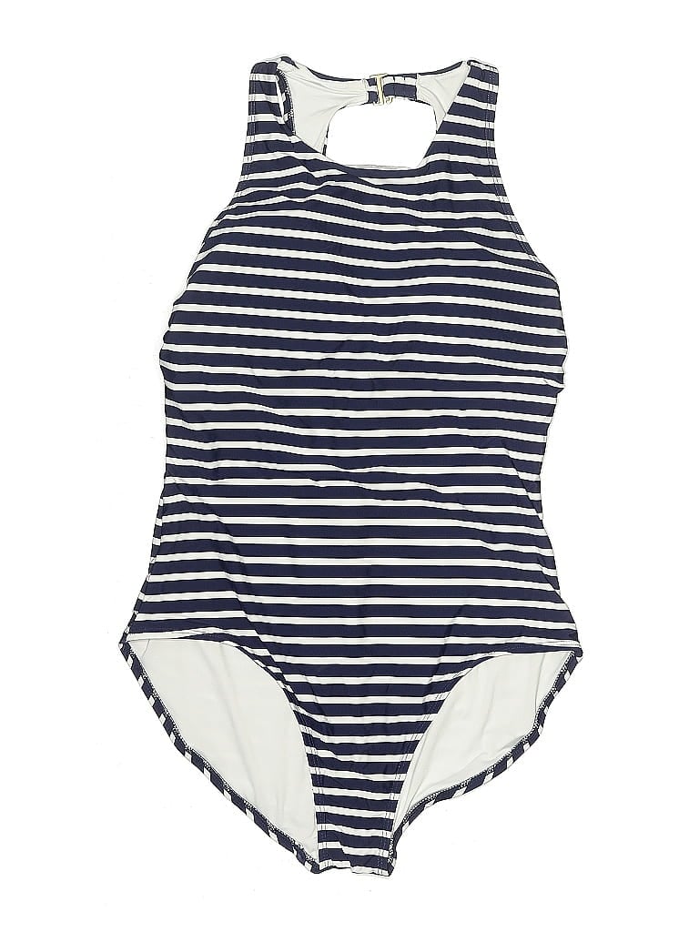 Pre-owned Lands' End One Piece Swimsuit In Blue