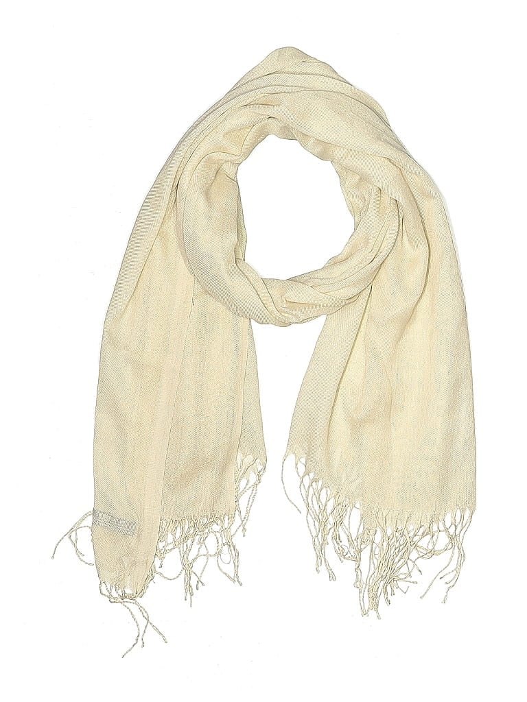 Pre-owned Assorted Brands Scarf In White