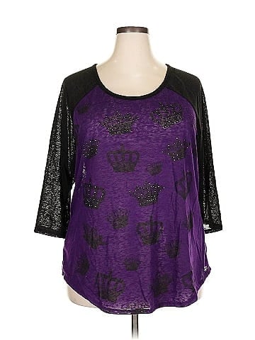 Lane Bryant 3/4 Sleeve T-Shirt (view 1)