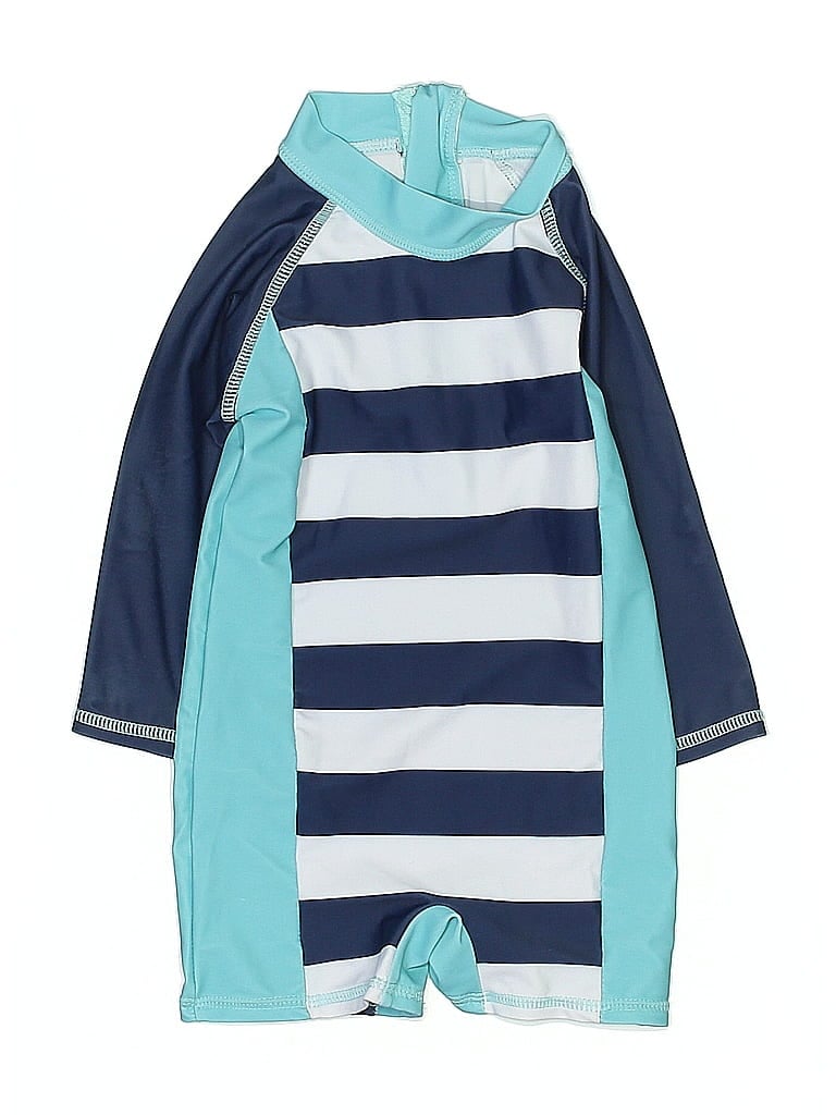 Pre-owned Unbranded Kids' Rash Guard In Blue