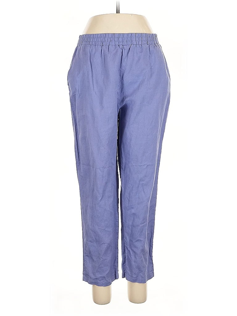 Pre-owned Rvca Linen Pants In Blue