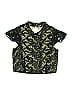Miss Behave 100% Polyester Animal Print Green Black Short Sleeve Blouse Size XL (toddler) - photo 1