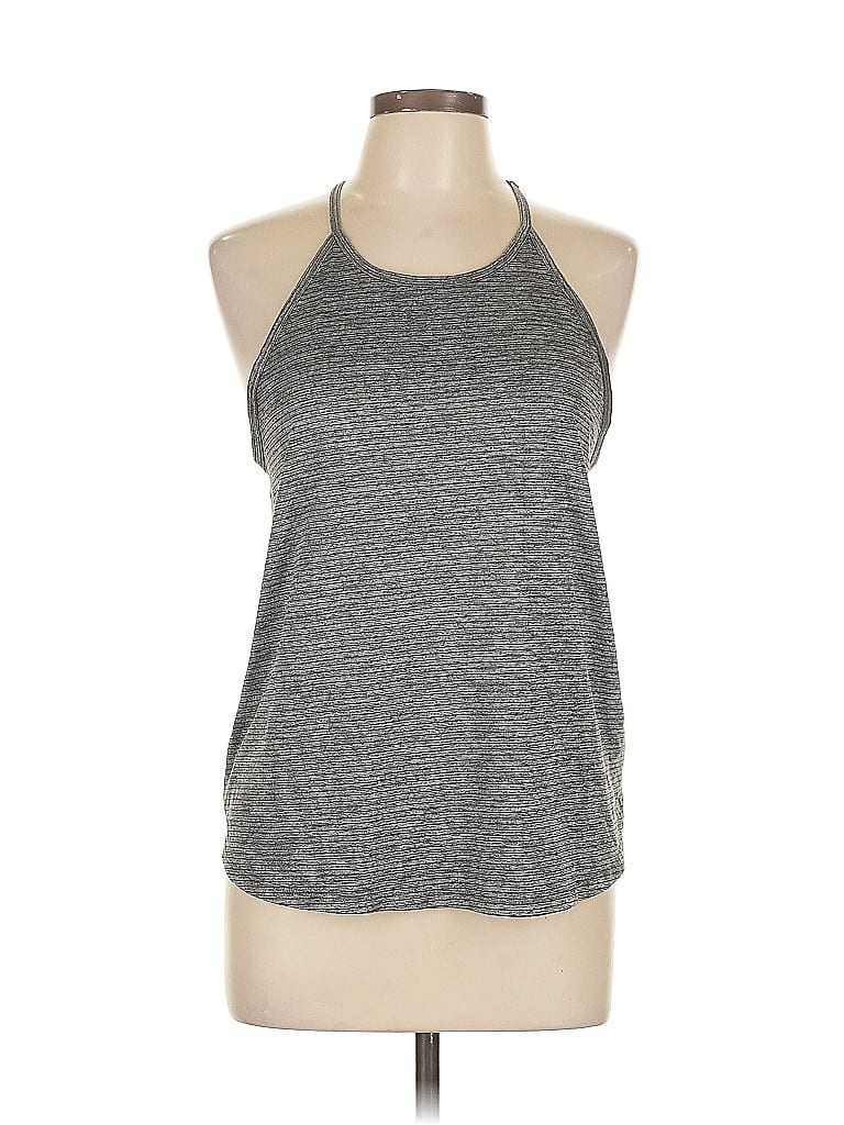 Pre-owned Active By Old Navy Tank Top Gray Halter Neckline Tops
