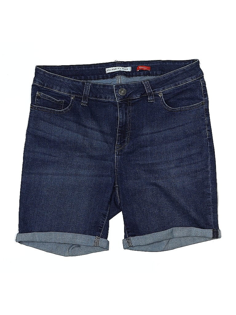 Click to view more detailed imagery on our partner's website Pre-owned Celebrity Pink Denim Shorts In Blue