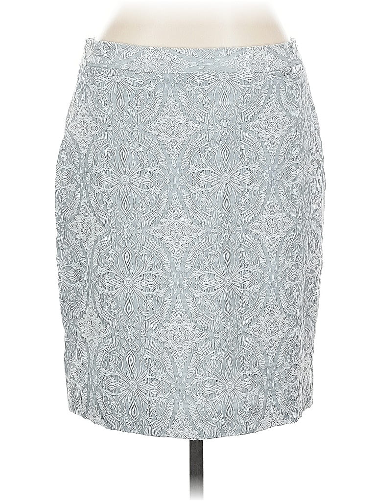 Pre-owned Halogen Formal Skirt In Silver