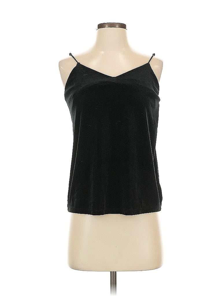 A NEW DAY Pre-owned Sleeveless Top Black Halter Neckline Tops