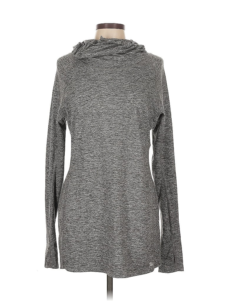 Pre-owned Moving Comfort Turtleneck Sweater In Gray