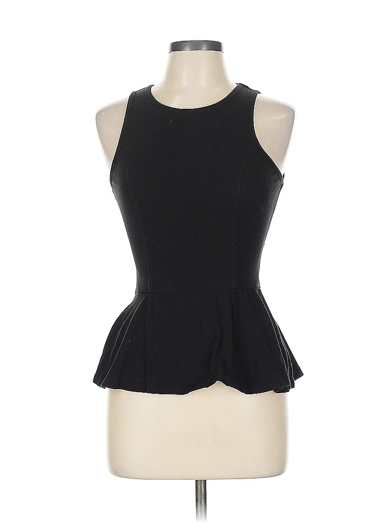 Pre-owned Bozzolo Tank Top Black Halter Neckline Tops