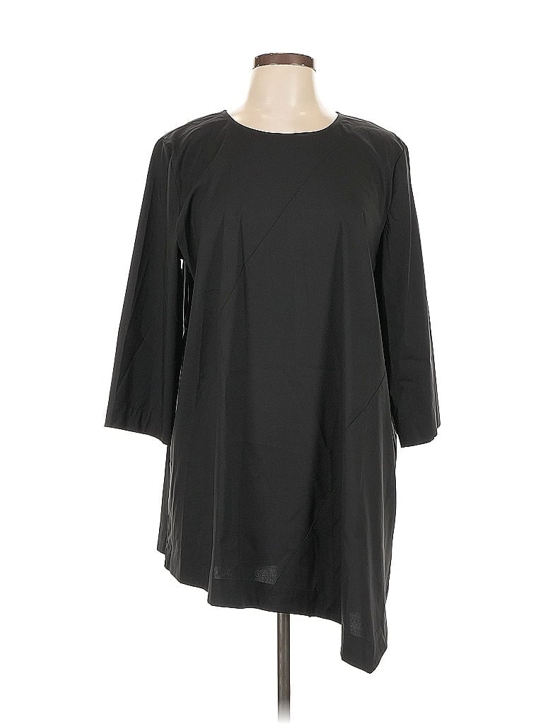 Pre-owned Jjill Casual Dress In Black