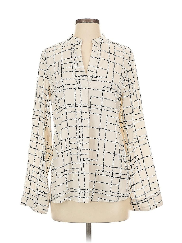 Pre-owned Prolōgue 3/4 Sleeve Blouse In White