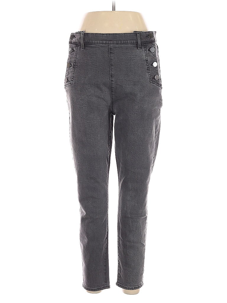 Pre-owned Ann Taylor Loft Jeggings In Gray