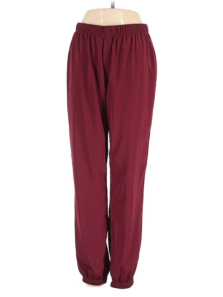 Pre-owned Express Casual Pants In Burgundy