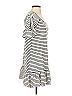 Max Studio Stripes White Casual Dress Size XS - photo 4