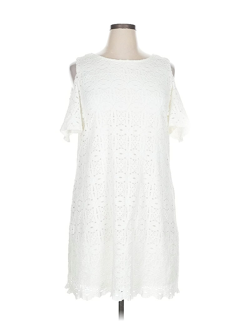 Pre-owned Ronni Nicole Casual Dress In White