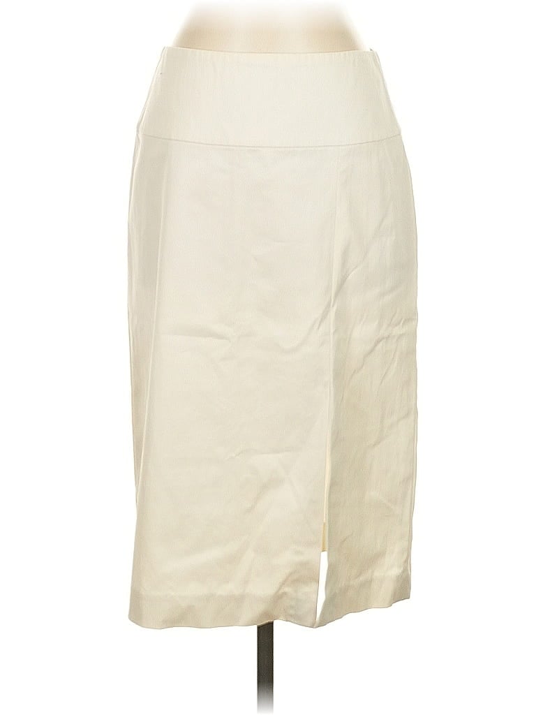 Click to view more detailed imagery on our partner's website Pre-owned Banana Republic Faux Leather Skirt In White