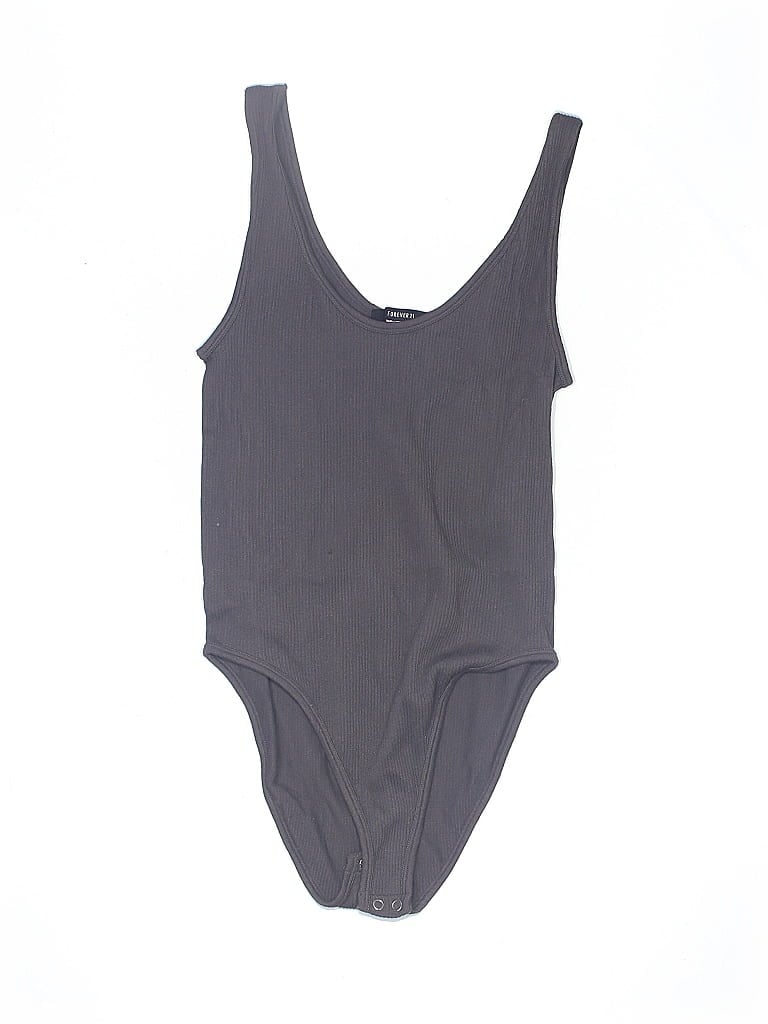 Pre-owned Forever 21 Bodysuit In Gray