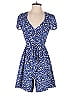Leifnotes 100% Polyester Hearts Blue Romper Size 4 - photo 1