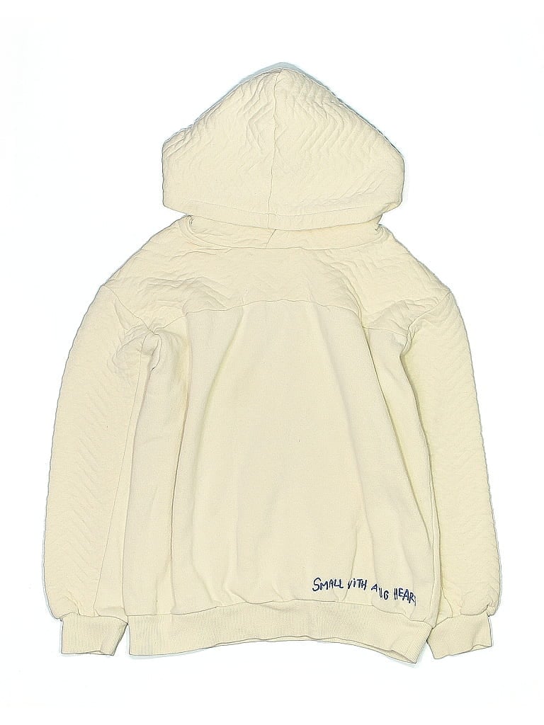 Pre-owned H&m Kids' Pullover Hoodie In White