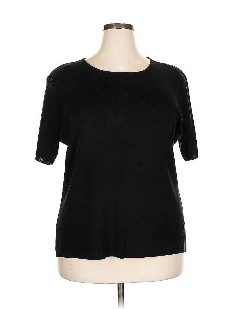 Pre-owned Misook Cardigan Sweater In Black