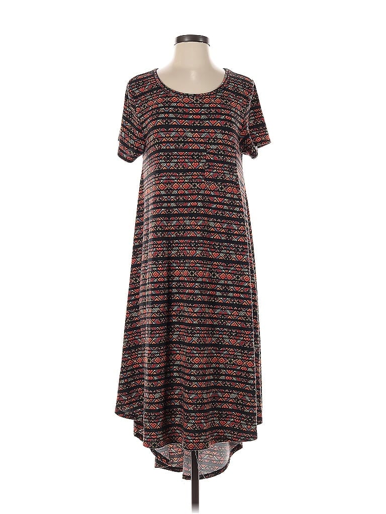 Pre-owned Lularoe Casual Dress In Gray