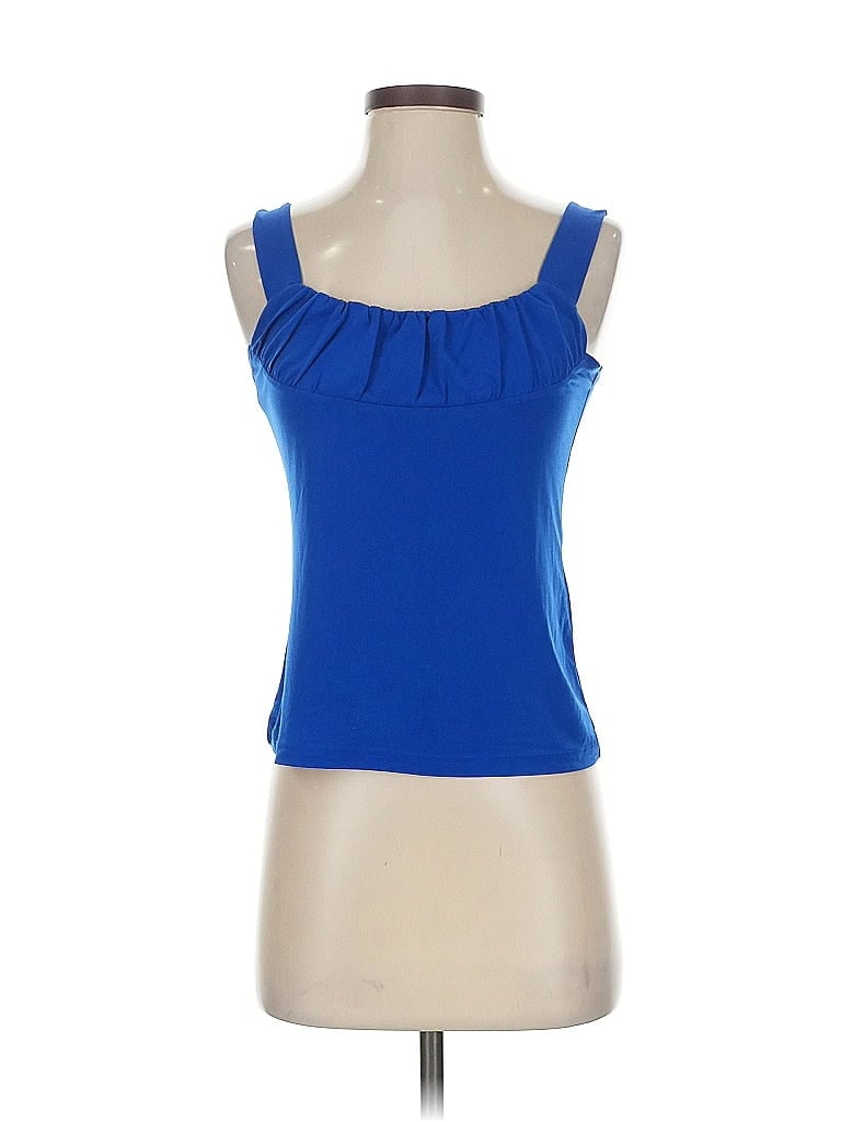 Pre-owned Ann Taylor Factory Sleeveless Top Blue Sweetheart Neckline Tops