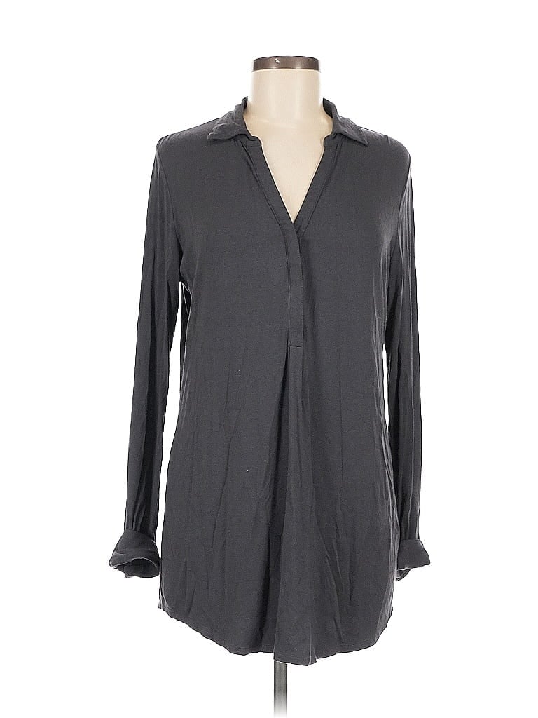 Click to view more detailed imagery on our partner's website Pre-owned Jjill Long Sleeve Polo Shirt In Gray