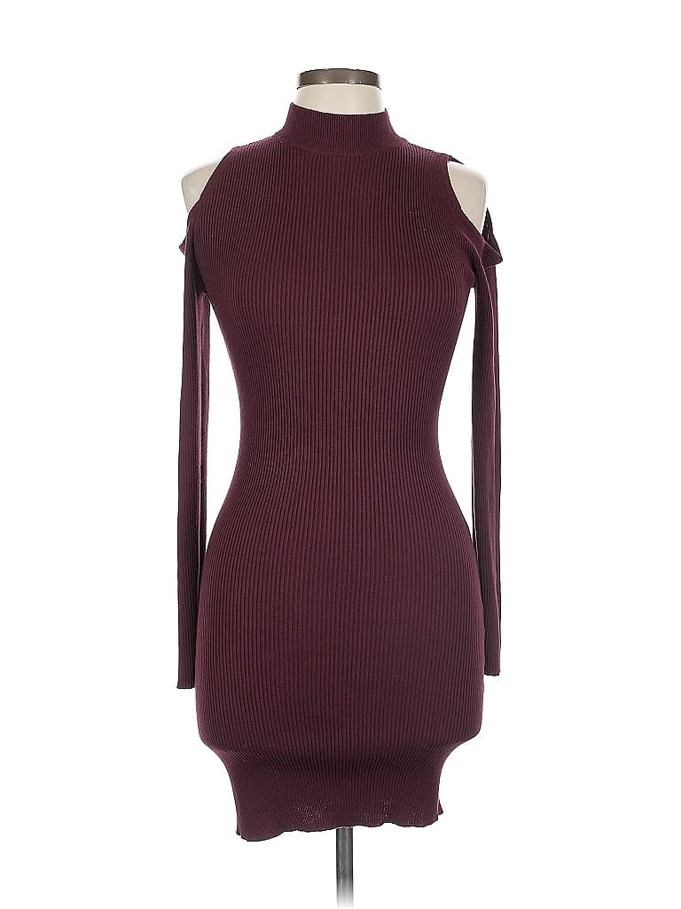 Pre-owned Ambiance Cocktail Dress In Burgundy
