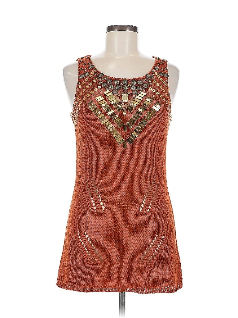 Pre-owned Vertigo Paris Sweater Vest In Orange