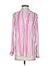Kut from the Kloth 100% Polyester Stripes Pink Long Sleeve Blouse Size XS - photo 1