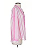 Kut from the Kloth 100% Polyester Stripes Pink Long Sleeve Blouse Size XS - photo 4