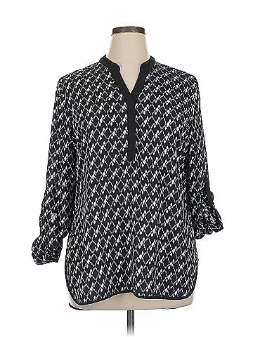 Roz & Ali 3/4 Sleeve Blouse (view 1)