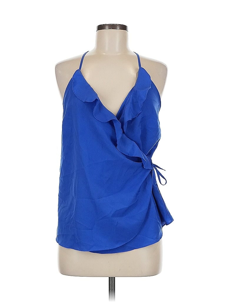 Pre-owned 14th & Union Sleeveless Blouse In Blue