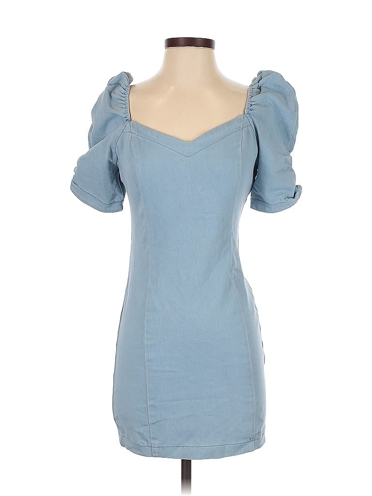 Pre-owned Fashion Nova Casual Dress In Blue
