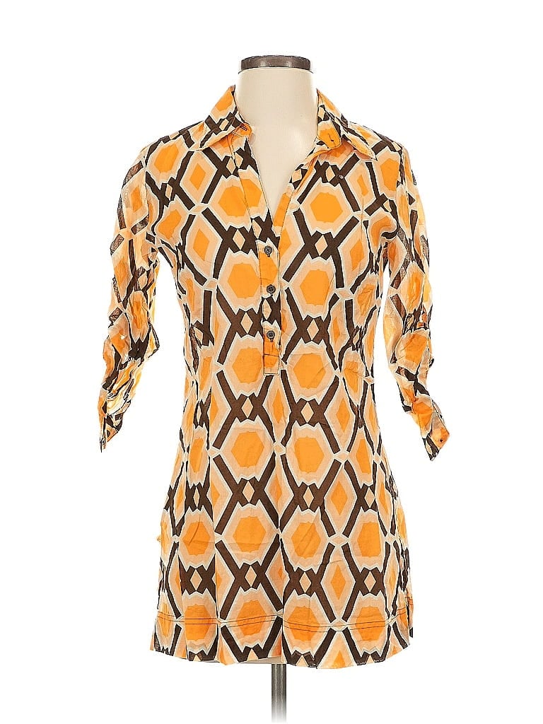 UNBRANDED Pre-owned 3/4 Sleeve Blouse In Orange